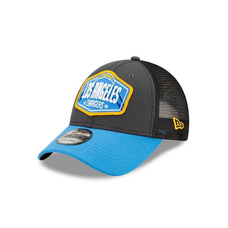 NFL Los Angeles Chargers Draft 9Forty Adjustable (GEU1241) - Grey New Era Caps